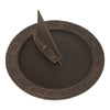 Oil Rub Bronze Sailboat Sundial Birdbath
