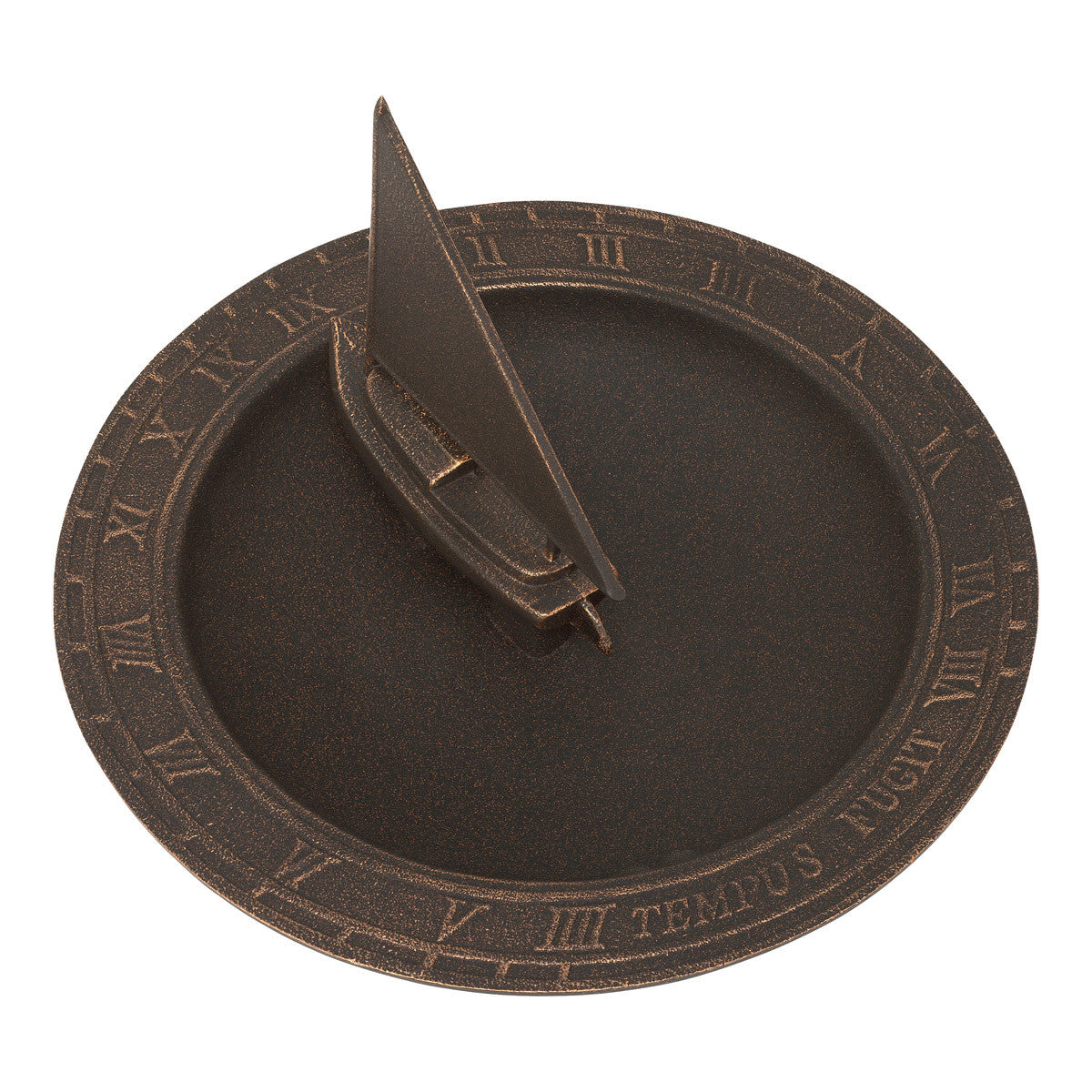 Oil Rub Bronze Sailboat Sundial Birdbath