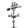 Verdigris Yacht Weathervane - 46 Inch