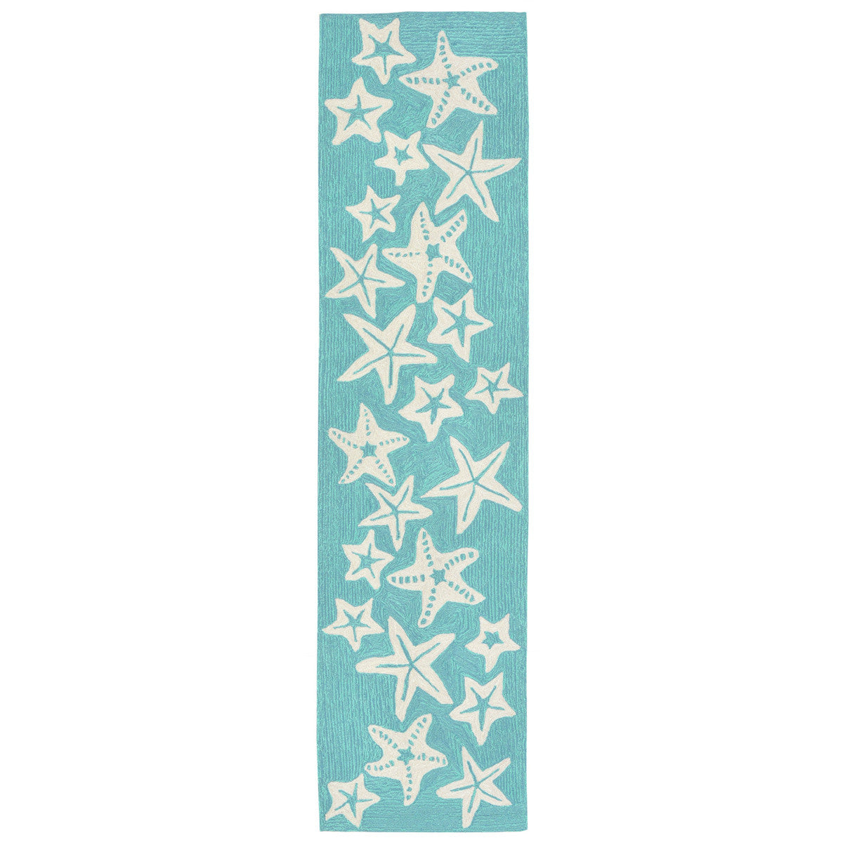 Starfish Sea Blue Indoor/Outdoor Rug - 2 x 8