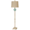 Ceramic Blue Clamshell Floor Lamp