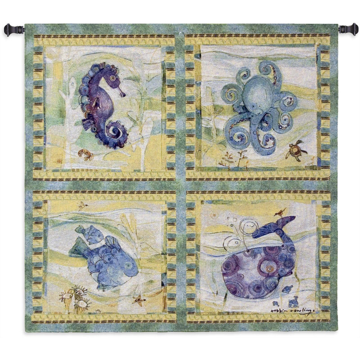 Playful Sea Wall Tapestry