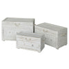 Seaside White Shell Trunks - Set of 3