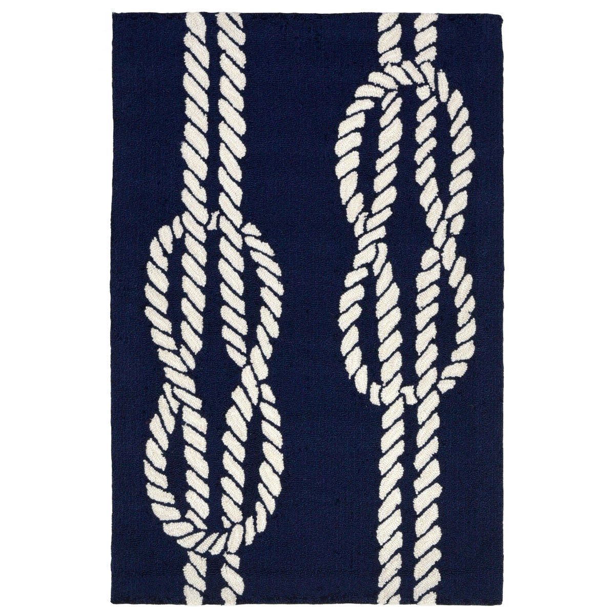 Sailor's Knotty Navy Indoor/Outdoor Rug Collection