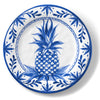 Blue Pineapple Salad Plate - Set of 4