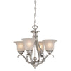 Cape 4 Light Chandelier - Brushed Nickel