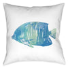 Blue Fish II 20 x 20 Outdoor Pillow