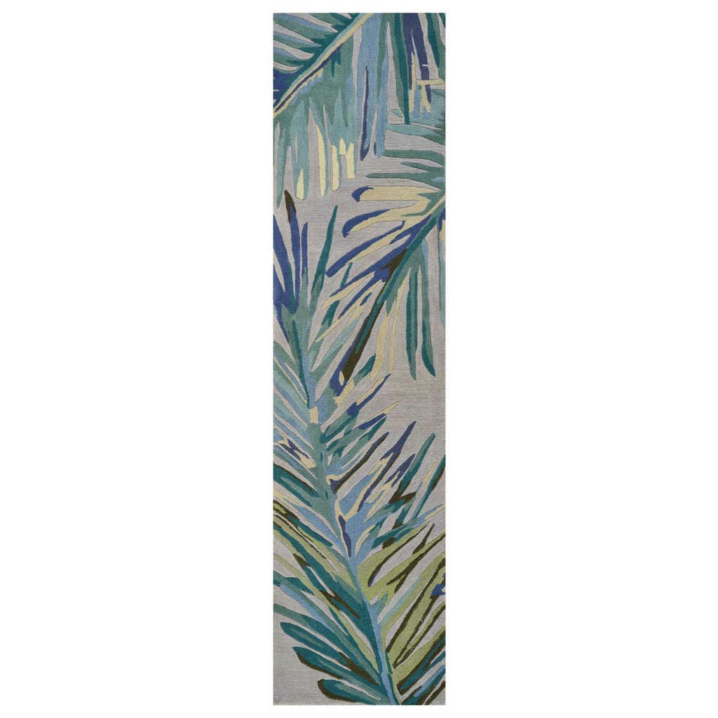 Waterside Blue Palms Rug - 3 x 10 - OUT OF STOCK UNTIL 10/14/2026