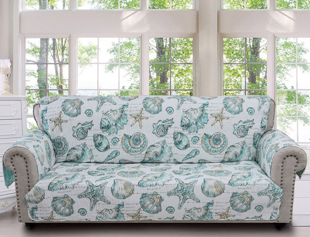 Seaside Memories Sofa Protector - OVERSTOCK