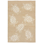 Turtle Time Natural Indoor/Outdoor Rug - 8 x 10