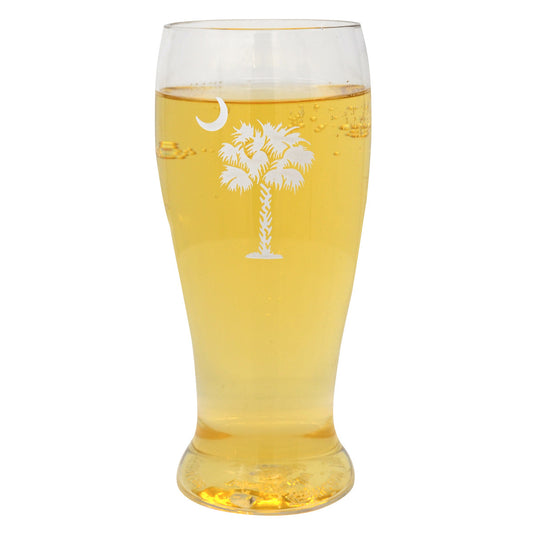 White Palm and Moon Beer Tumblers - Set of 4
