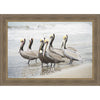 Six Shorebirds Framed Canvas