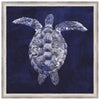Custom Sea Turtle Shadow I Framed Canvas