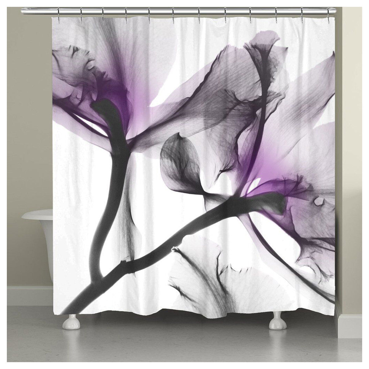 Violet Oceanic Orchid Shower Curtain - OUT OF STOCK