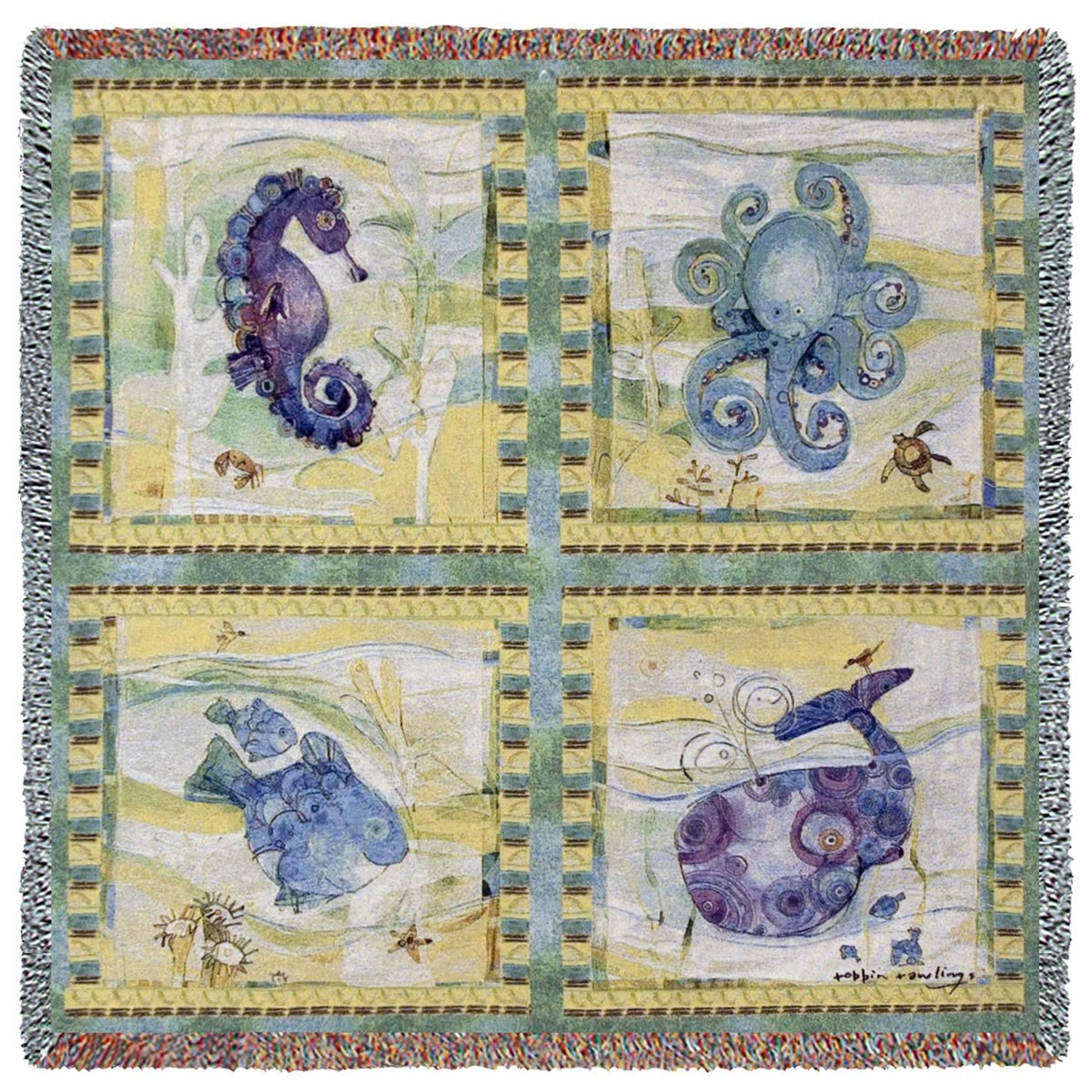 Playful Sea Small Blanket
