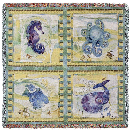 Playful Sea Small Blanket