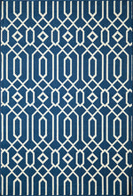 Baja Diamond Geo Navy Rug - 4 x 6