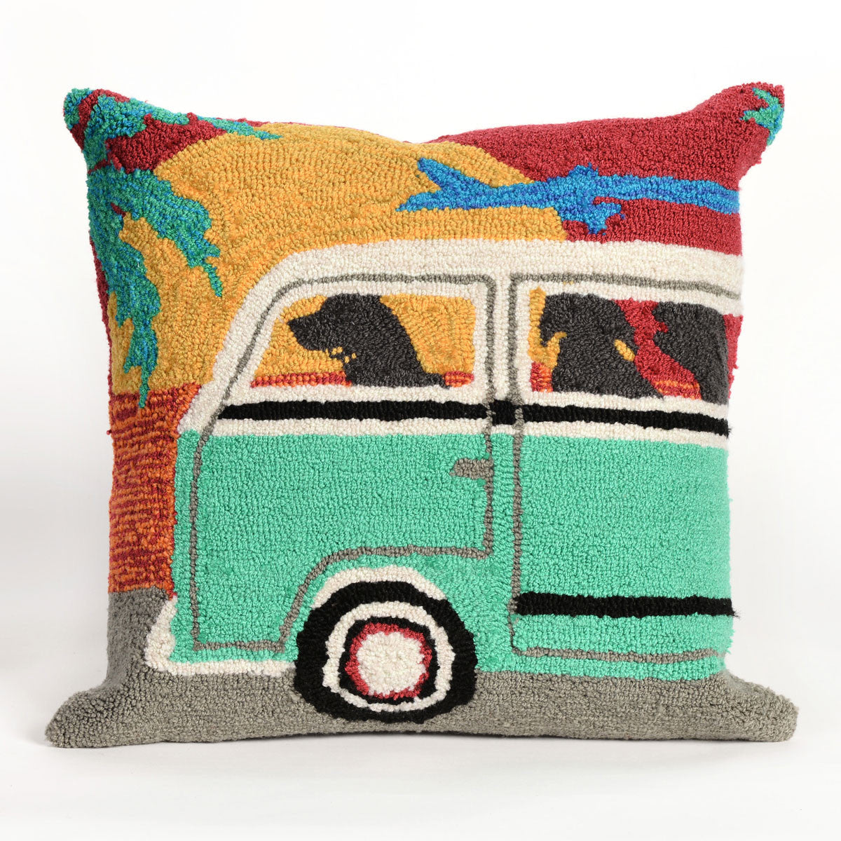 Beach Trip Sunset Indoor/Outdoor Pillow