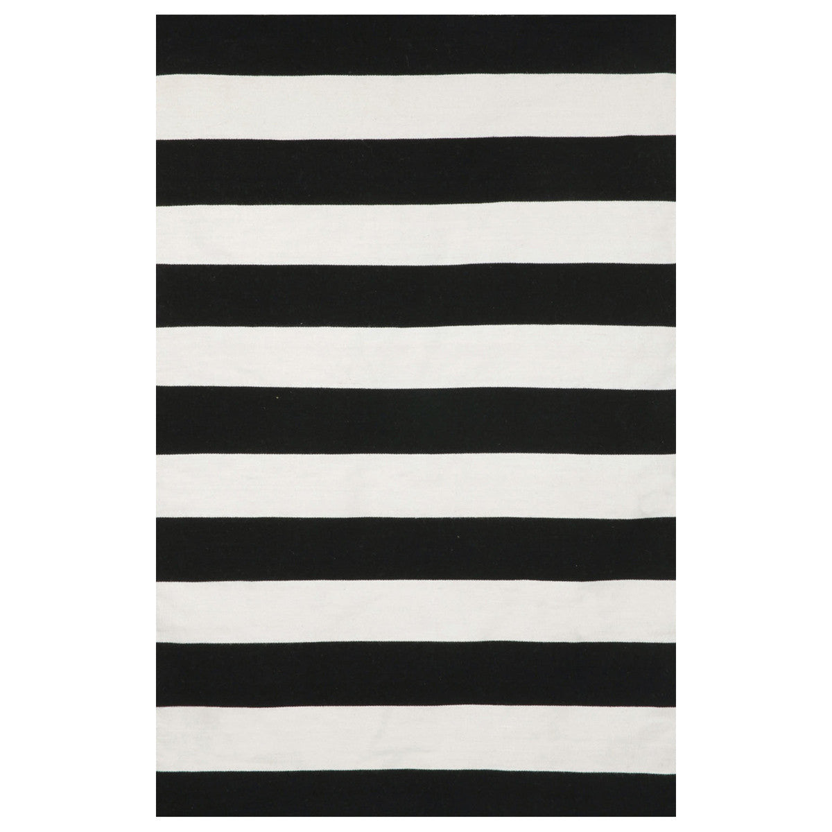 Sorrento Rugby Stripe Black Rug Collection