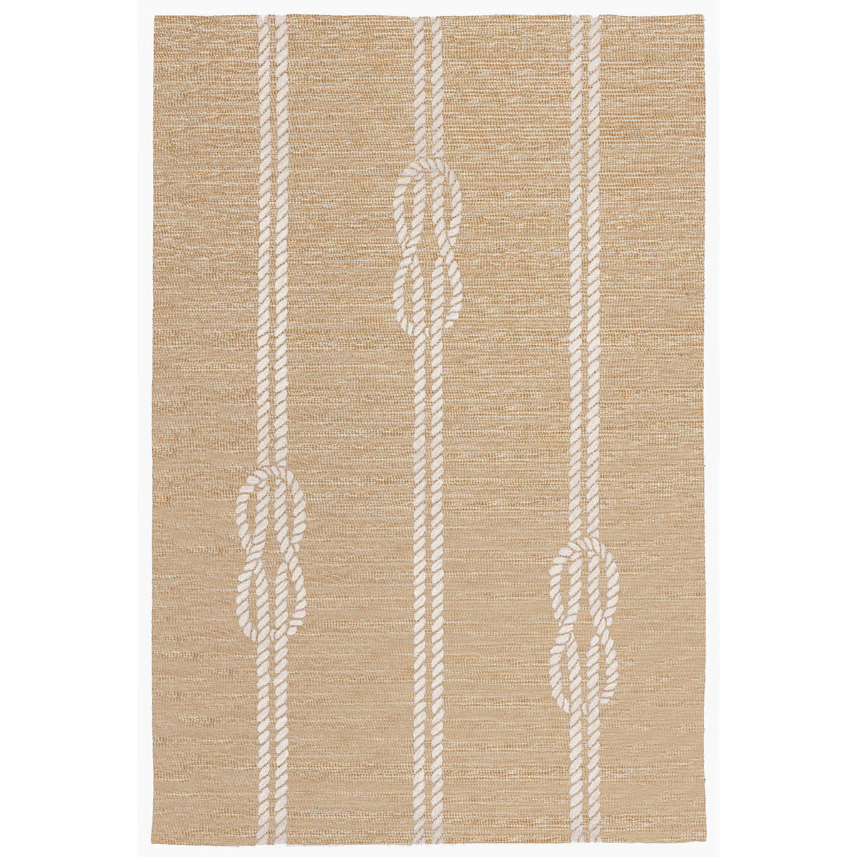 Sailor's Knotty Natural Indoor/Outdoor Rug - 5 x 8