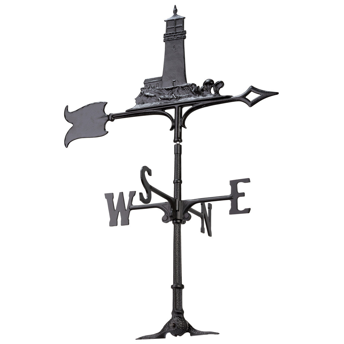 Black Lighthouse Weathervane - 30 Inch