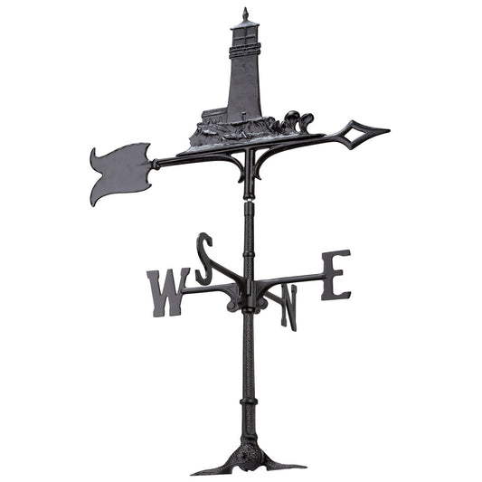 Black Lighthouse Weathervane - 30 Inch