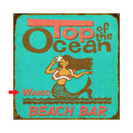 Top of the Ocean Personalized Sign - 28 x 28