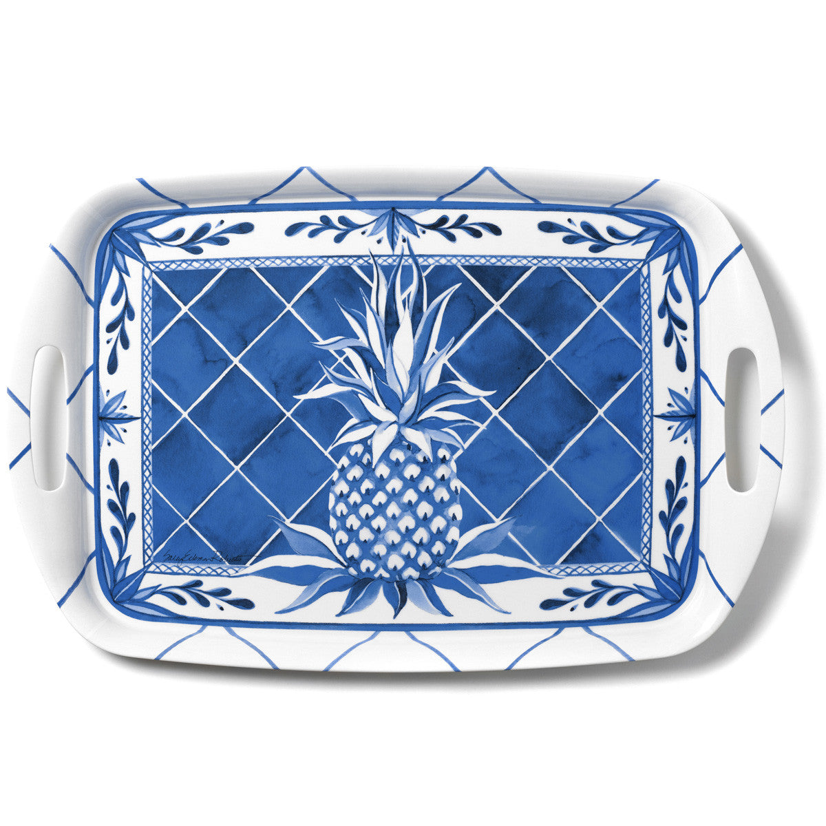 Blue Pineapple Serving Tray