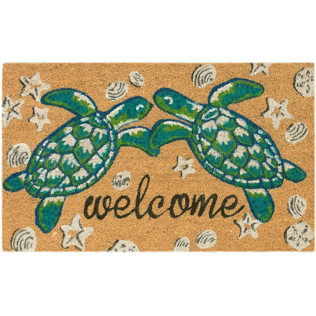 Turtle Pair Coir Welcome Mat Collection
