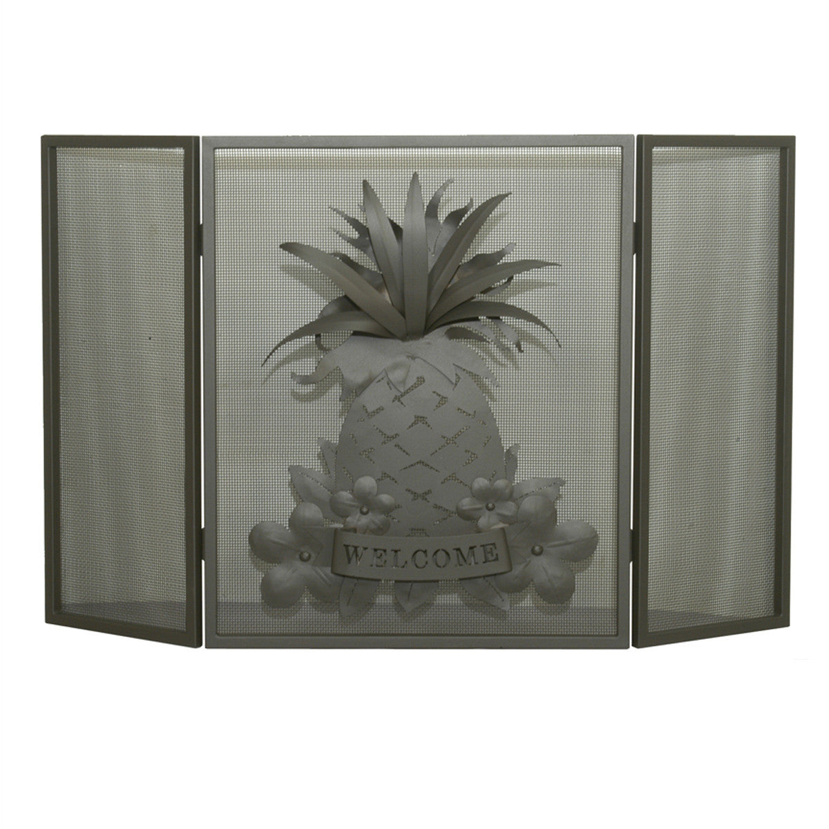 Pineapple Greetings Fireplace Screen
