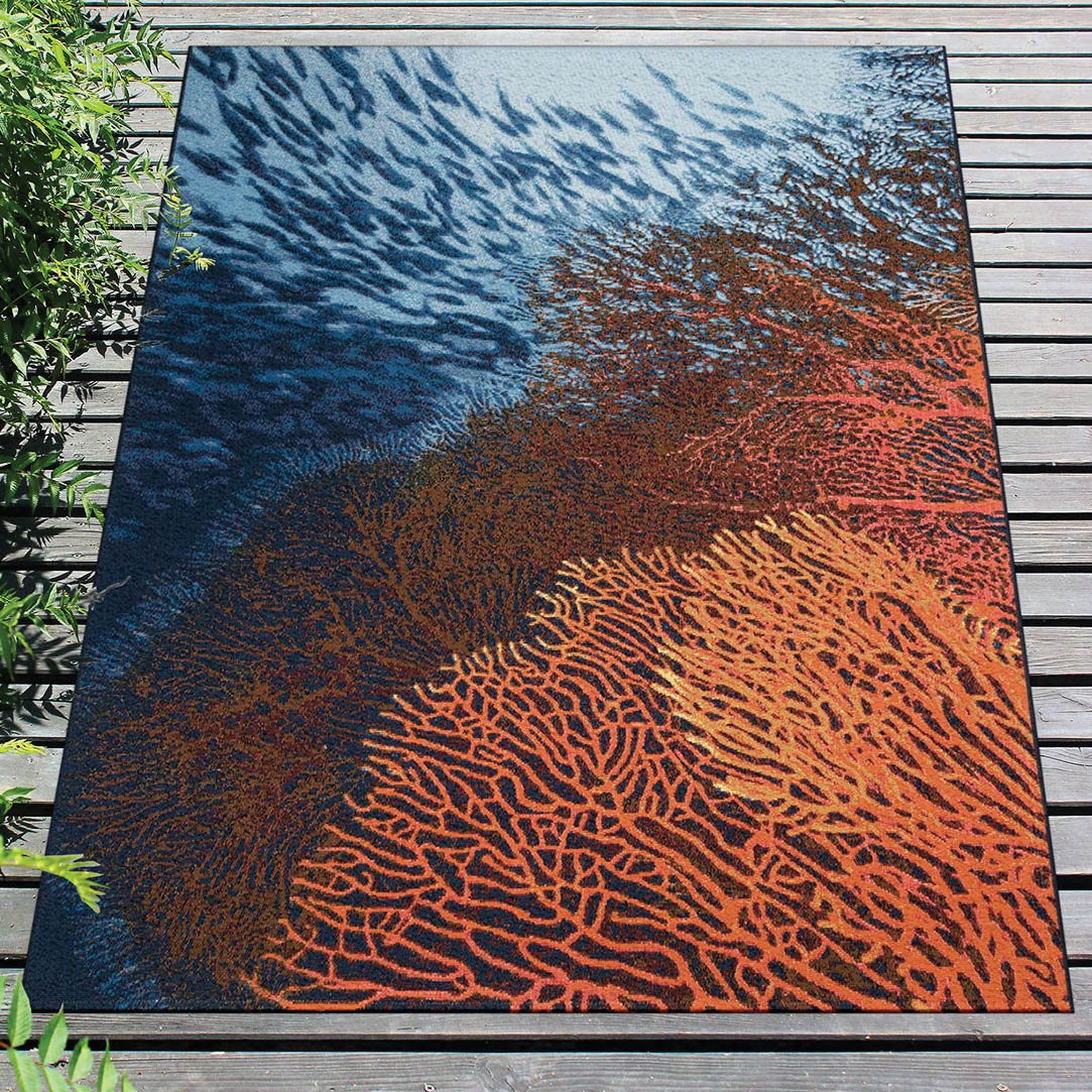 Fire Coral Indoor/Outdoor Rug - 3 x 5