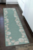 Serena Seashell Aqua Indoor/Outdoor Rug - 2 x 8