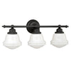 Plantation 3 Light Vanity Lamp - Oil Rubbed Bronze