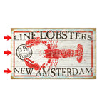 Horizontal Lobster Personalized Sign - 24 x 14