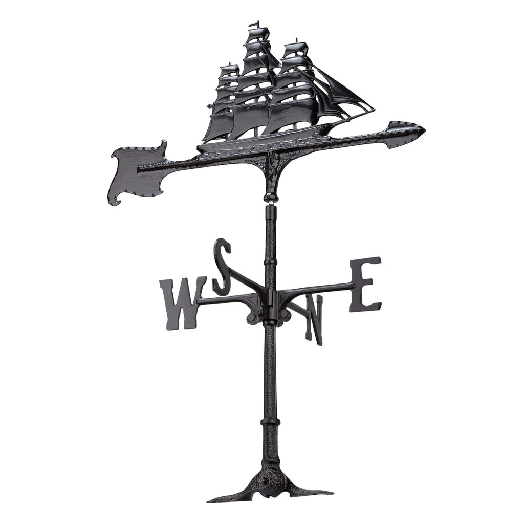 Black Clipper Accent Weathervane - 30 Inch