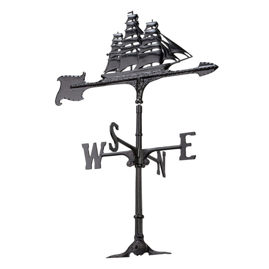 Black Clipper Accent Weathervane - 30 Inch