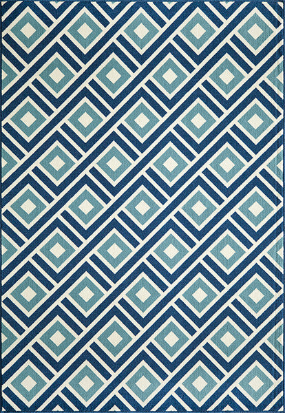 Baja Turkish Tile Blue Rug - 4 x 6