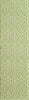 Baja Diamond Geo Green Rug - 2 x 8