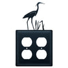 Heron Double Outlet Cover