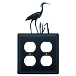 Heron Double Outlet Cover
