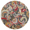 Harbor Taupe Flora Indoor/Outdoor Rug - 8 Ft Round