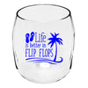 Flip Flop Life Wine Tumblers - Set of 4
