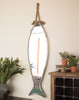 Vertical Fish Mirror with Antique Finish and Rope Hanger