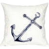 White Moor Square Indoor/Outdoor Pillow
