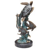 Turtle and Fish Friends Sculpture