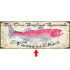 Striper Bass Personalized Sign - 44 x 17