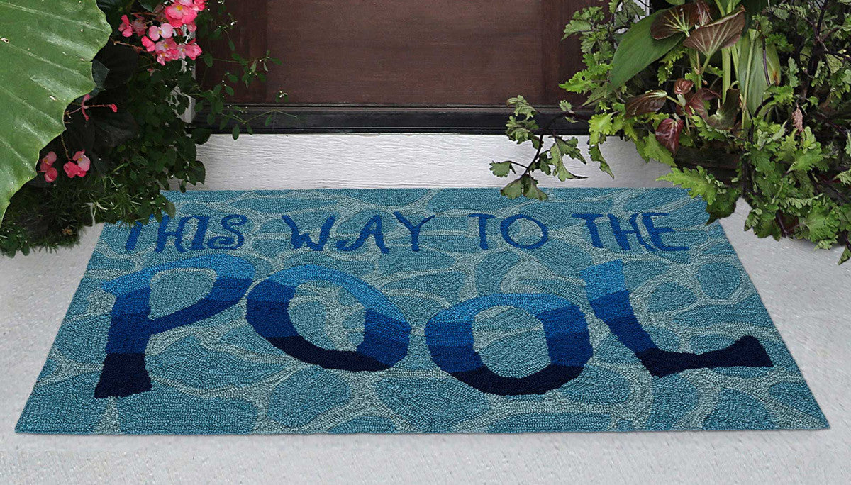 Pool Directions Indoor/Outdoor Rug - 20 x 30
