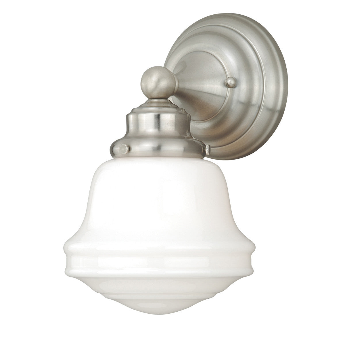 Plantation 1 Light Vanity Lamp - Satin Nickel