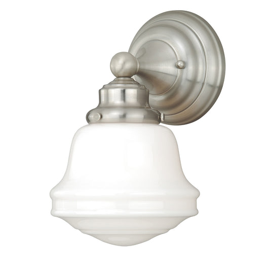 Plantation 1 Light Vanity Lamp - Satin Nickel