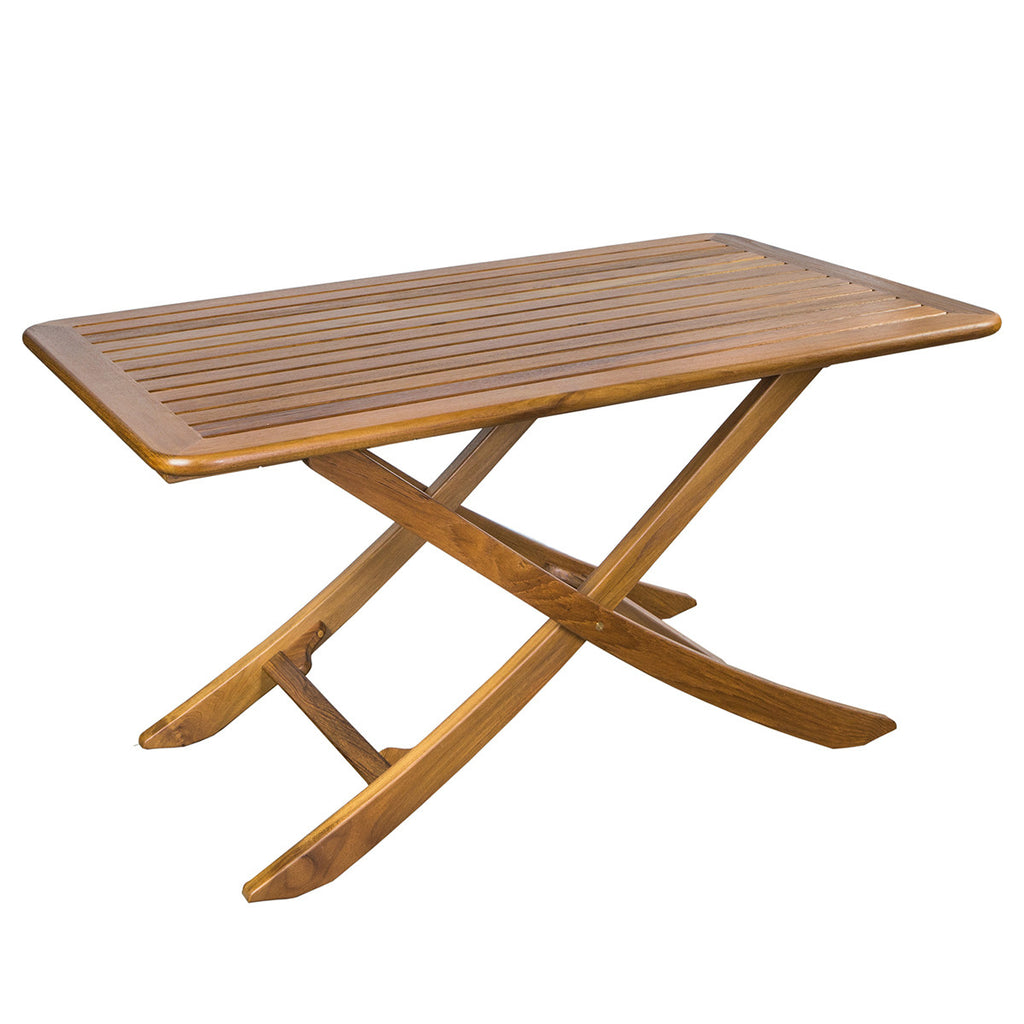 Teak Large Adjustable Slat-Top Table - OUT OF STOCK UNTIL 08/27/2026